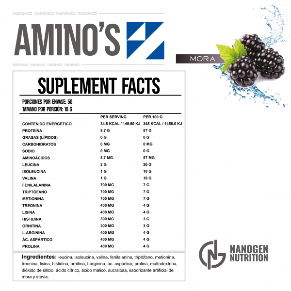 AMINO'S — Aminoácidos y Minerales 8.7 g