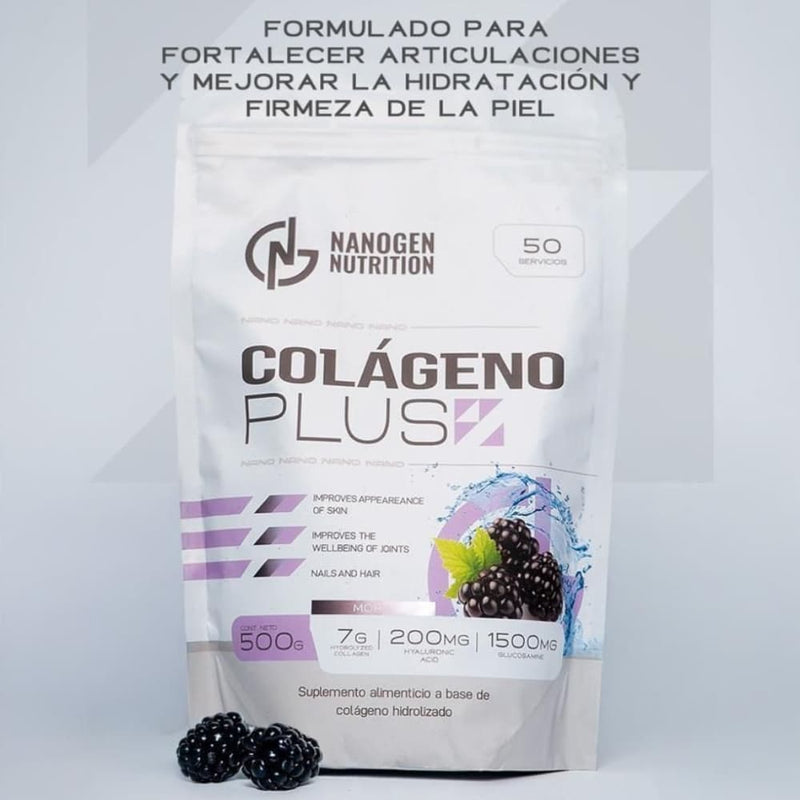 COLÁGENO PLUS – Nanogen Nutrition (50 servicios | 500 g)