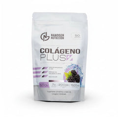 Bolsa de Colágeno Plus Nanogen Nutrition 500 g sabor mora con 50 servicios
