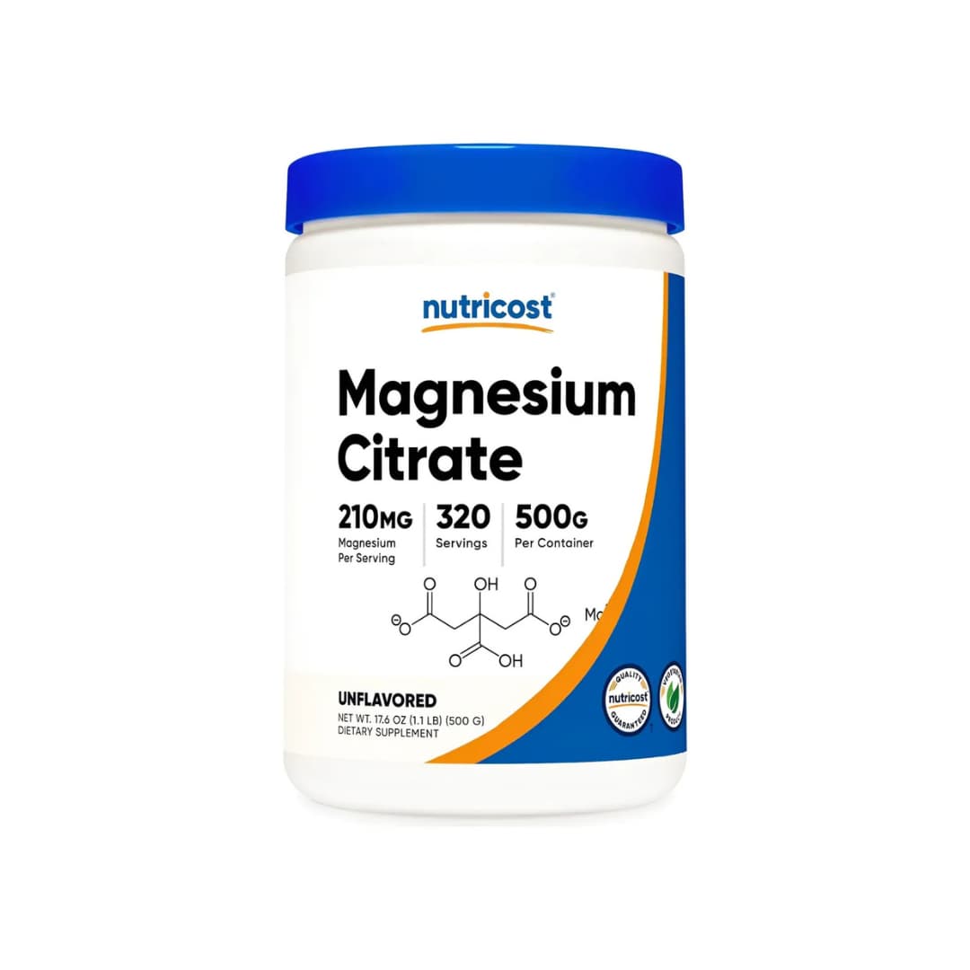 Citrato de Magnesio 210mg en Polvo — Nutricost 500g