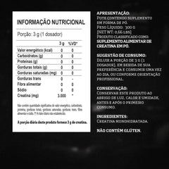 Pure Creatina Monohidratada Powder Darkness 3 g 300 g