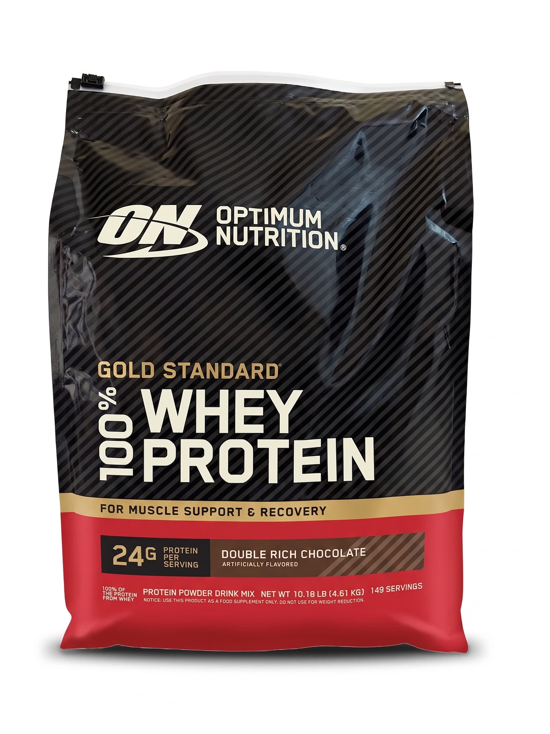 WHEY 100% GOLD STANDARD OPTIMUM NUTRITION 146 SERVICIOS 10LBS. (4.53 KG)