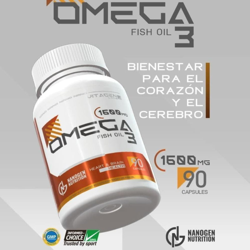OMEGA 3 – Nanogen Nutrition (VITAGEN LINE | 1600 mg | 90 cápsulas)