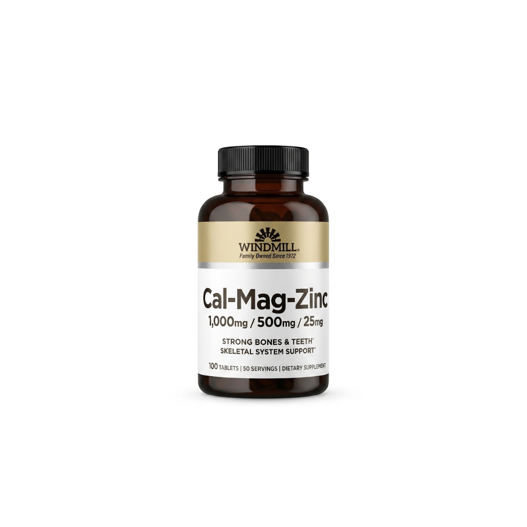 Cal-Mag-Zinc Windmill 100 Tabletas Calcio Magnesio Zinc