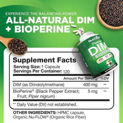 Suplemento Nutrivein Dim 400 Mg - 120 Cápsulas