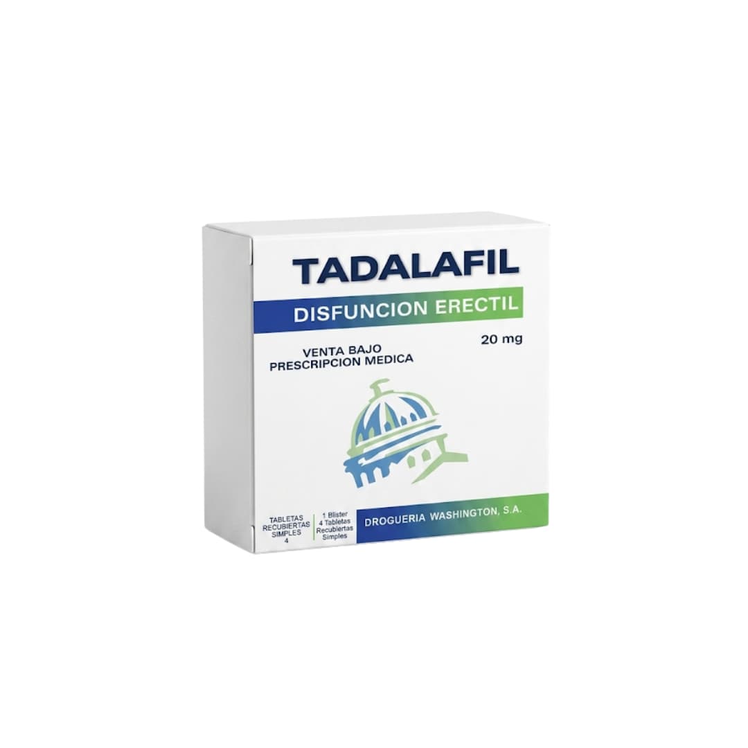 TADALAFIL 20MG * 4 TABLETAS (WASHINGTON)