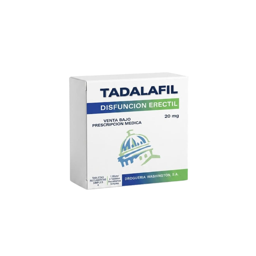 TADALAFIL 20MG * 4 TABLETAS (WASHINGTON)
