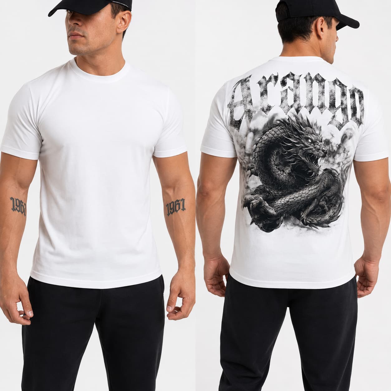 Playeras Arango Dragón over size hilo 20