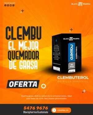 Clemdu Clenbuterol - Quemador de Grasa Black Pharma