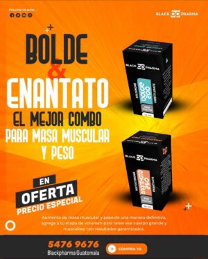 Bolde y Enantato - Combo Volumen Black Pharma