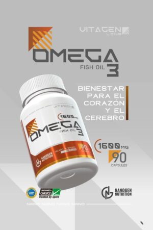 OMEGA 3 – Nanogen Nutrition (VITAGEN LINE | 1600 mg | 90 cápsulas)